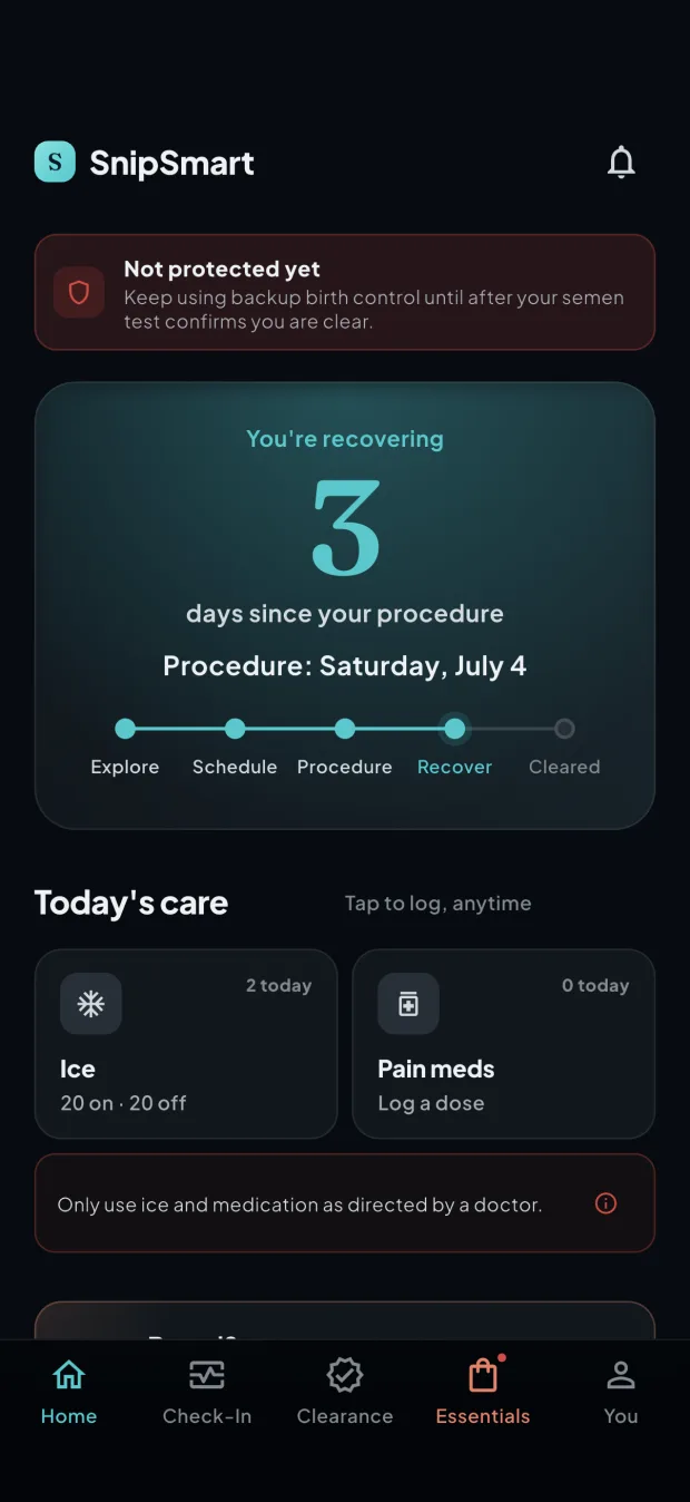 Ice sessions, med timing, and what’s normal on day 3.