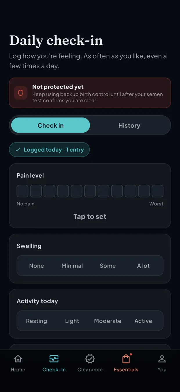Thirty seconds a day to see healing trend in the right direction.
